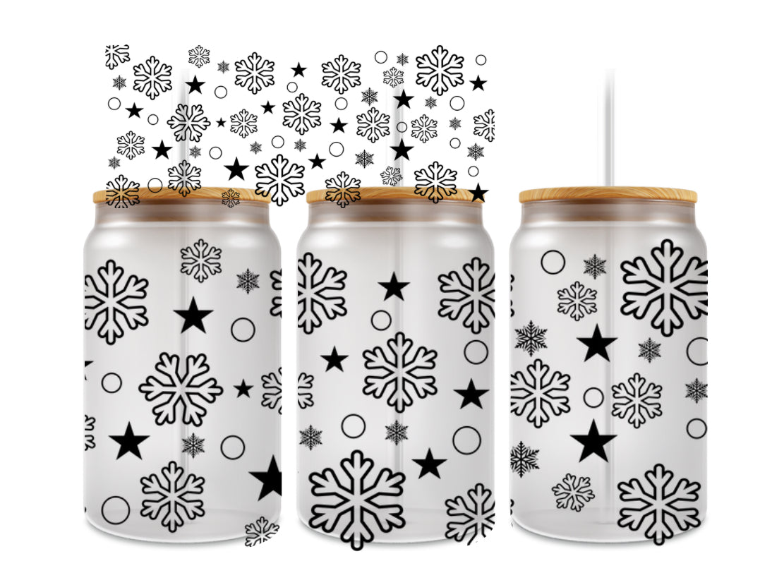 Snowflakes (black print)