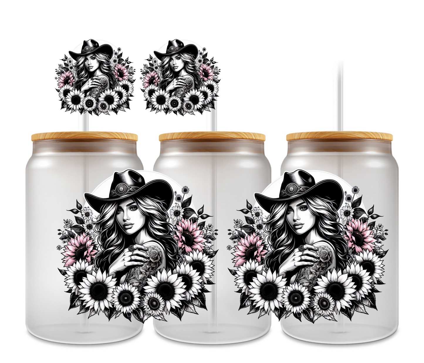 Cowgirl & Sunflowers