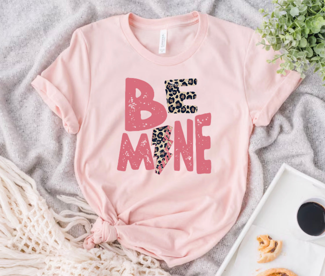BE MINE (pink & leopard)