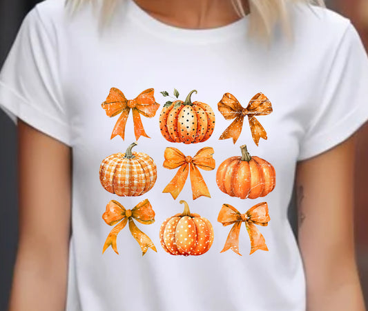 Orange Bows & Pumpkins