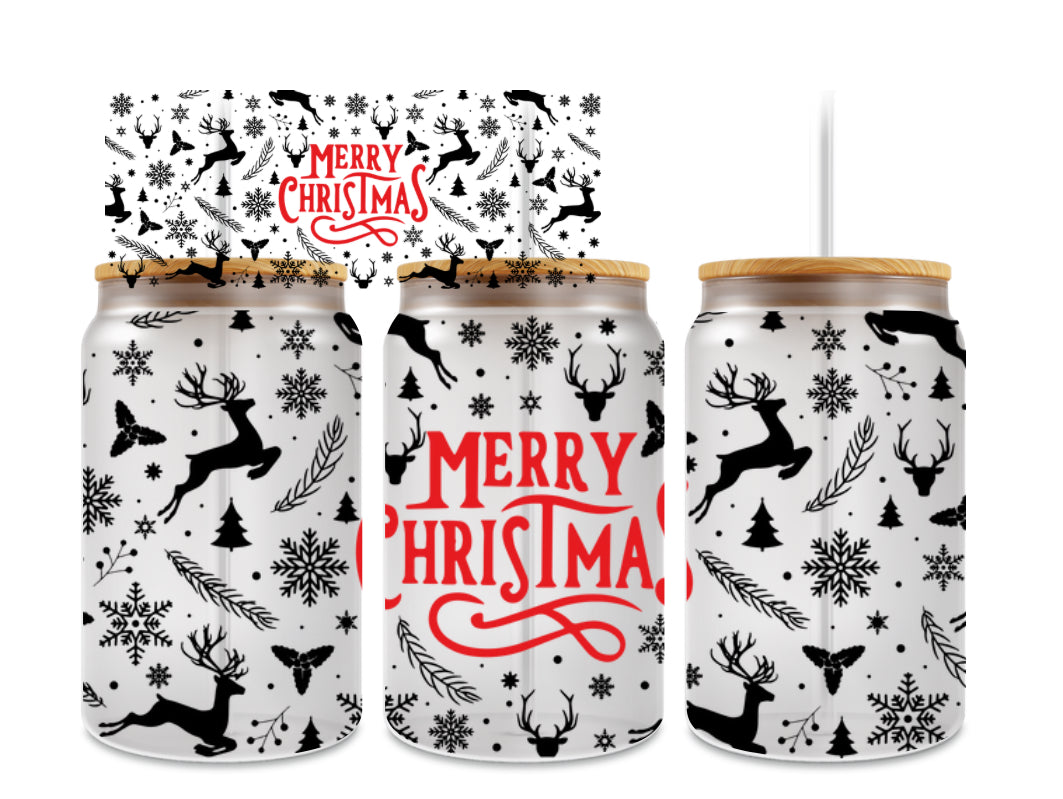 Merry Christmas (red & black print)